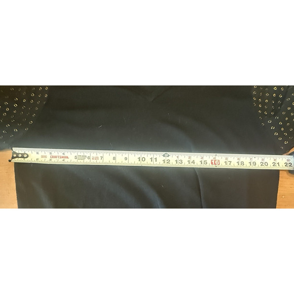 Adrianna Papell Womens Lightweight Sweater Size XL Sheer Gold Metallic Preppy - Picture 8 of 10